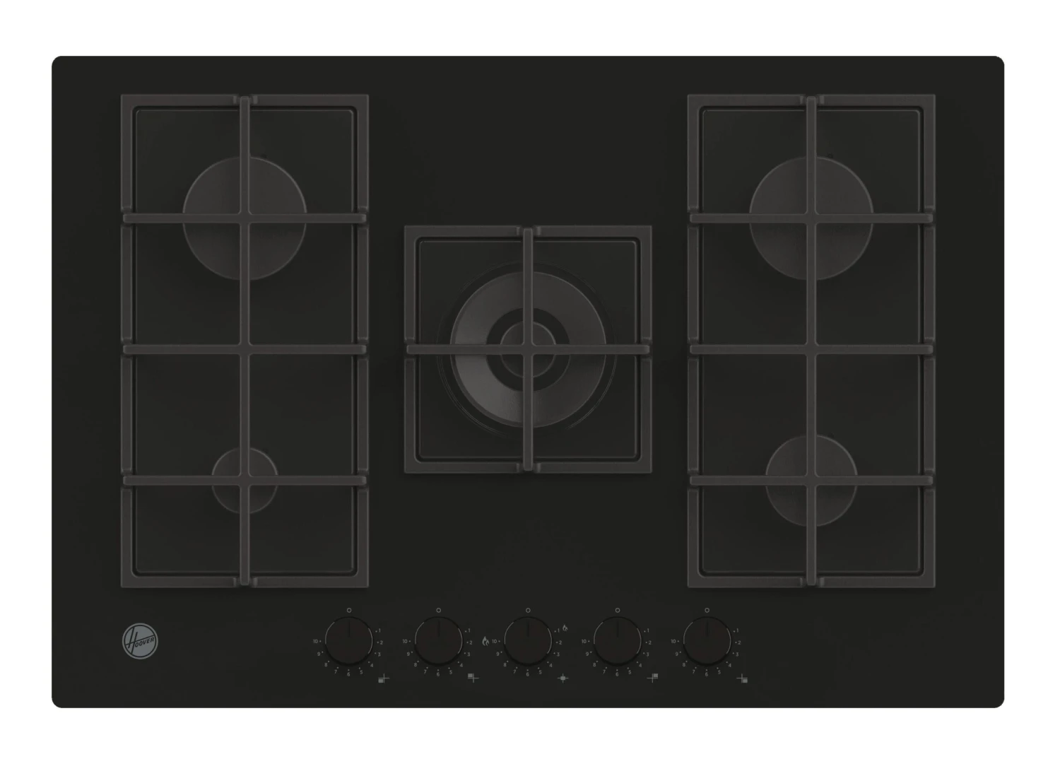 Hoover HVG74WC5B (W)74.5cm Gas Hob - Black 3 Hoover HVG74WC5B (W)74.5cm Gas Hob - Black