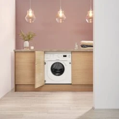 Hotpoint BIWDHG75148UKN_WH 7kg/5kg Built-in Condenser Washer Dryer - White -Prime Kitchen hotpoint biwdhg75148ukn wh 7kg 5kg built in condenser washer dryer white5054645609857 03i bq