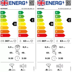 Hotpoint BIWDHG861484UK 8kg/6kg Built-in Condenser Washer Dryer - White -Prime Kitchen hotpoint biwdhg861484uk 8kg 6kg built in condenser washer dryer white5054645586004 EUP EN