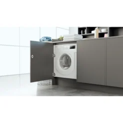 Hotpoint BIWMHG71483UKN_WH 7kg Built-in 1400rpm Washing Machine - White -Prime Kitchen hotpoint biwmhg71483ukn wh 7kg built in 1400rpm washing machine white5054645602971 04i bq
