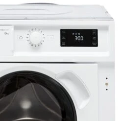 Hotpoint BIWMHG81484UK 8kg Built-in Washing Machine - White -Prime Kitchen hotpoint biwmhg81484uk 8kg built in washing machine white5054645586318 03c bq
