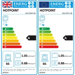 Hotpoint Class 2 SA2540HBL_BK Built-in Single Multifunction Oven - Black -Prime Kitchen hotpoint class 2 sa2540hbl bk built in single multifunction oven black5054645001507 EUP EN