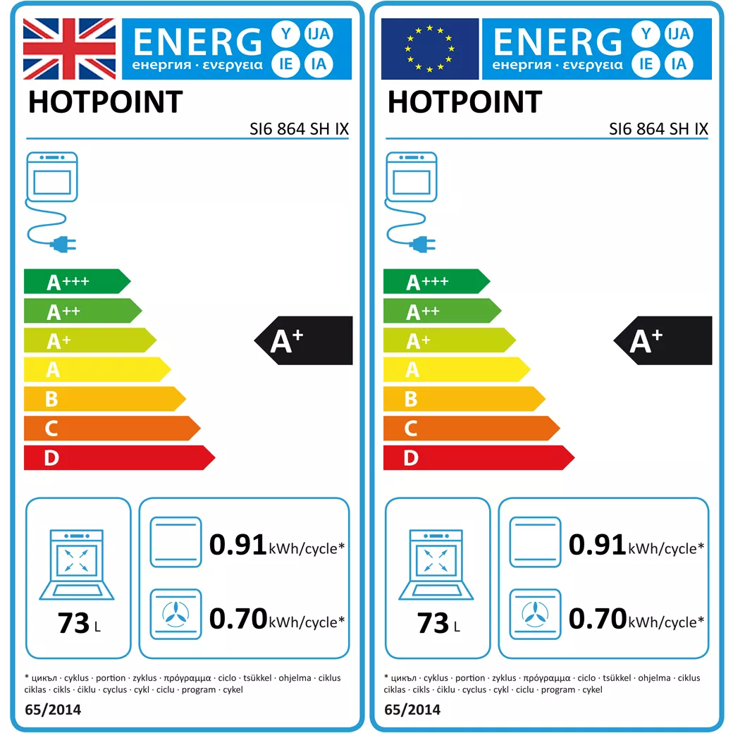 Hotpoint Class 6 SI6864SHIX_SS Built-in Single Multifunction Oven - Stainless Steel 4 Hotpoint Class 6 SI6864SHIX_SS Built-in Single Multifunction Oven - Stainless Steel - Image 2