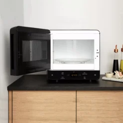 Hotpoint Curve MWH1331B_BK 13L Freestanding Microwave - Black -Prime Kitchen hotpoint curve mwh1331b bk 13l freestanding microwave black5054645036356 07i bq