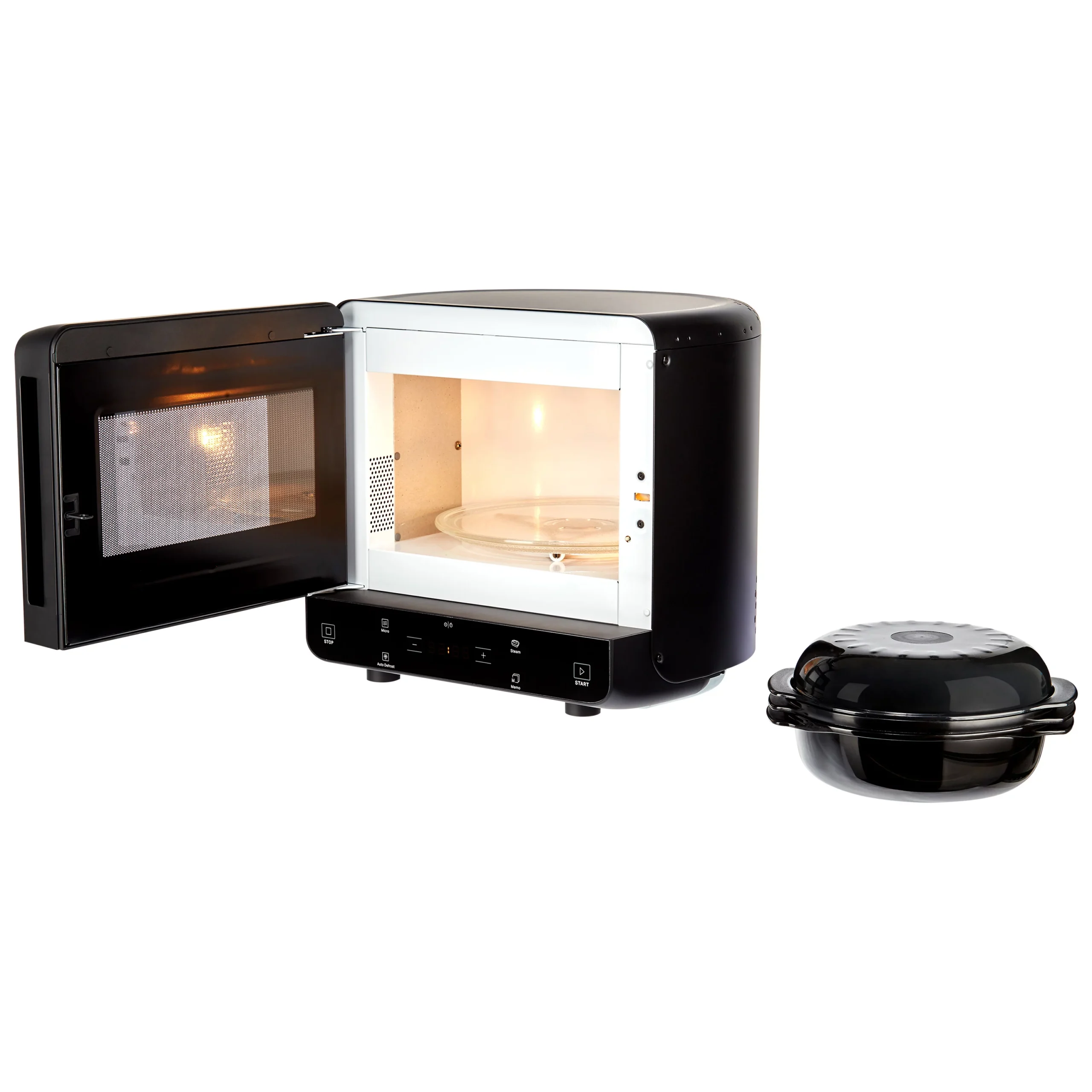 Hotpoint Curve MWHC 1335 MB_BK 13L Freestanding Microwave - Black 6 Hotpoint Curve MWHC 1335 MB_BK 13L Freestanding Microwave - Black - Image 4