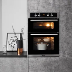 Hotpoint DD2844CIX_SS Built-in Electric Double Oven - Stainless Steel -Prime Kitchen hotpoint dd2844cix ss built in electric double oven stainless steel5054645022991 09i bq