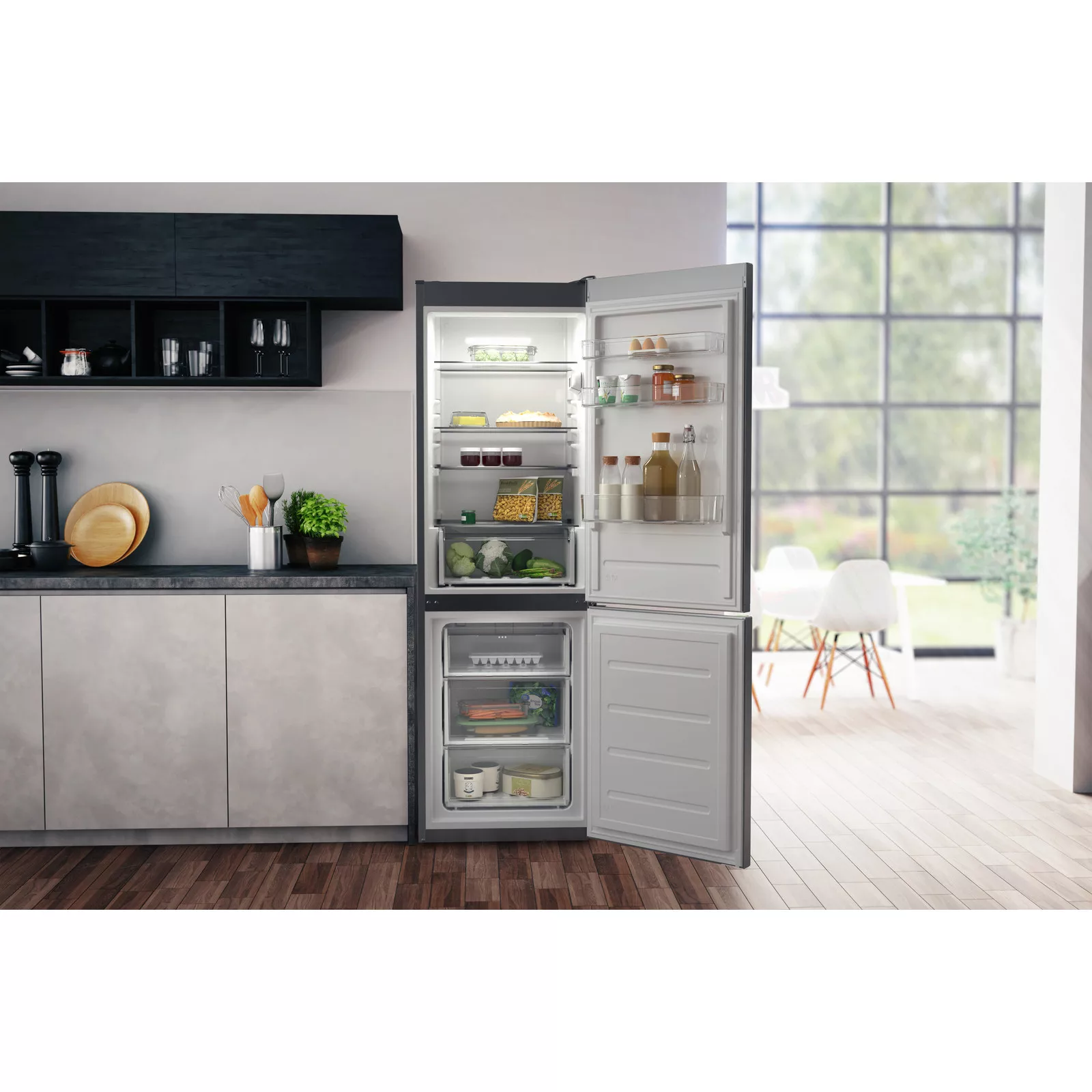 Hotpoint H1NT811EOX1_SSL 60:40 Freestanding Fridge Freezer - Stainless Steel Effect 10 Hotpoint H1NT811EOX1_SSL 60:40 Freestanding Fridge Freezer - Stainless Steel Effect - Image 8