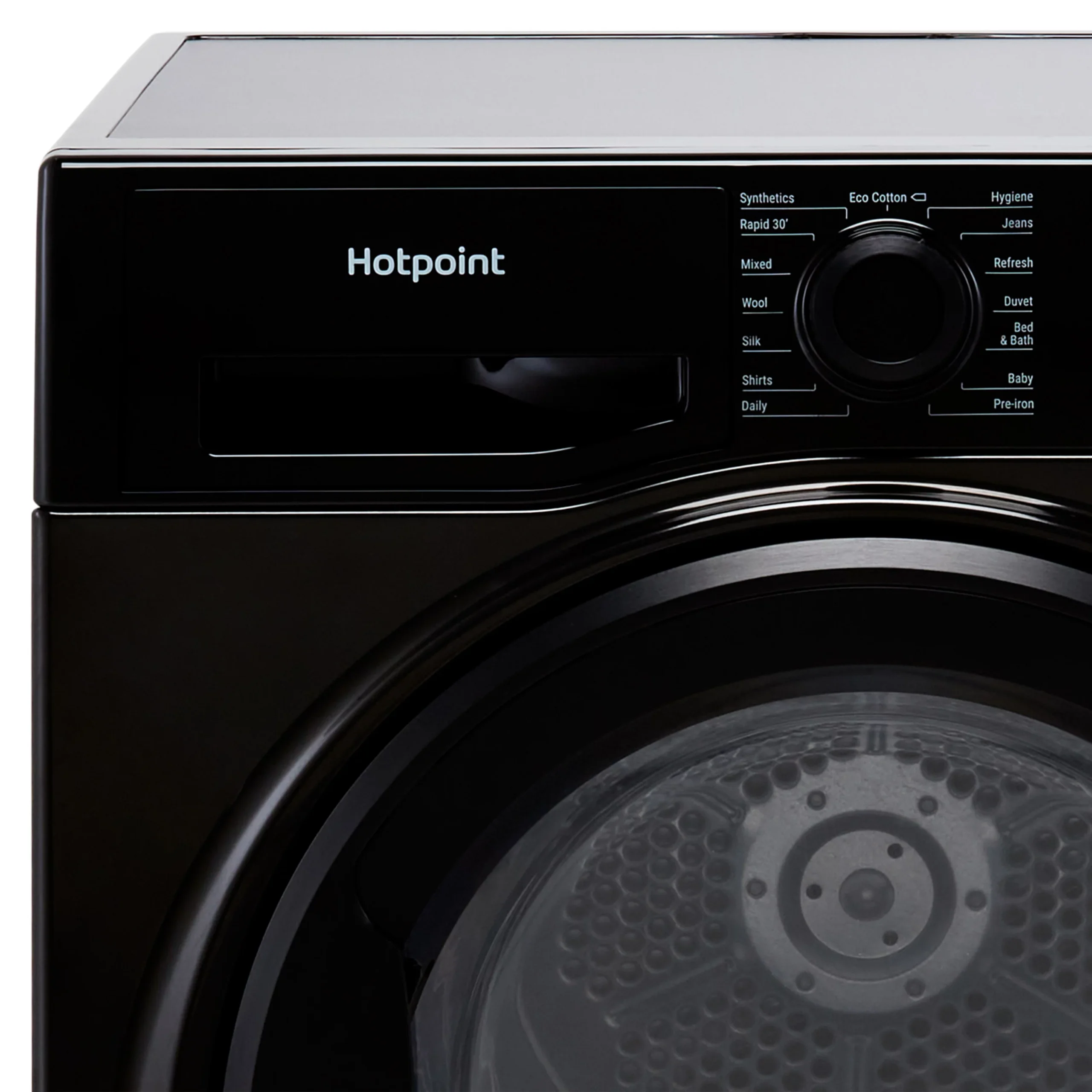 Hotpoint H3D91BUK_BK 9kg Freestanding Condenser Tumble Dryer - Black 5 Hotpoint H3D91BUK_BK 9kg Freestanding Condenser Tumble Dryer - Black - Image 3