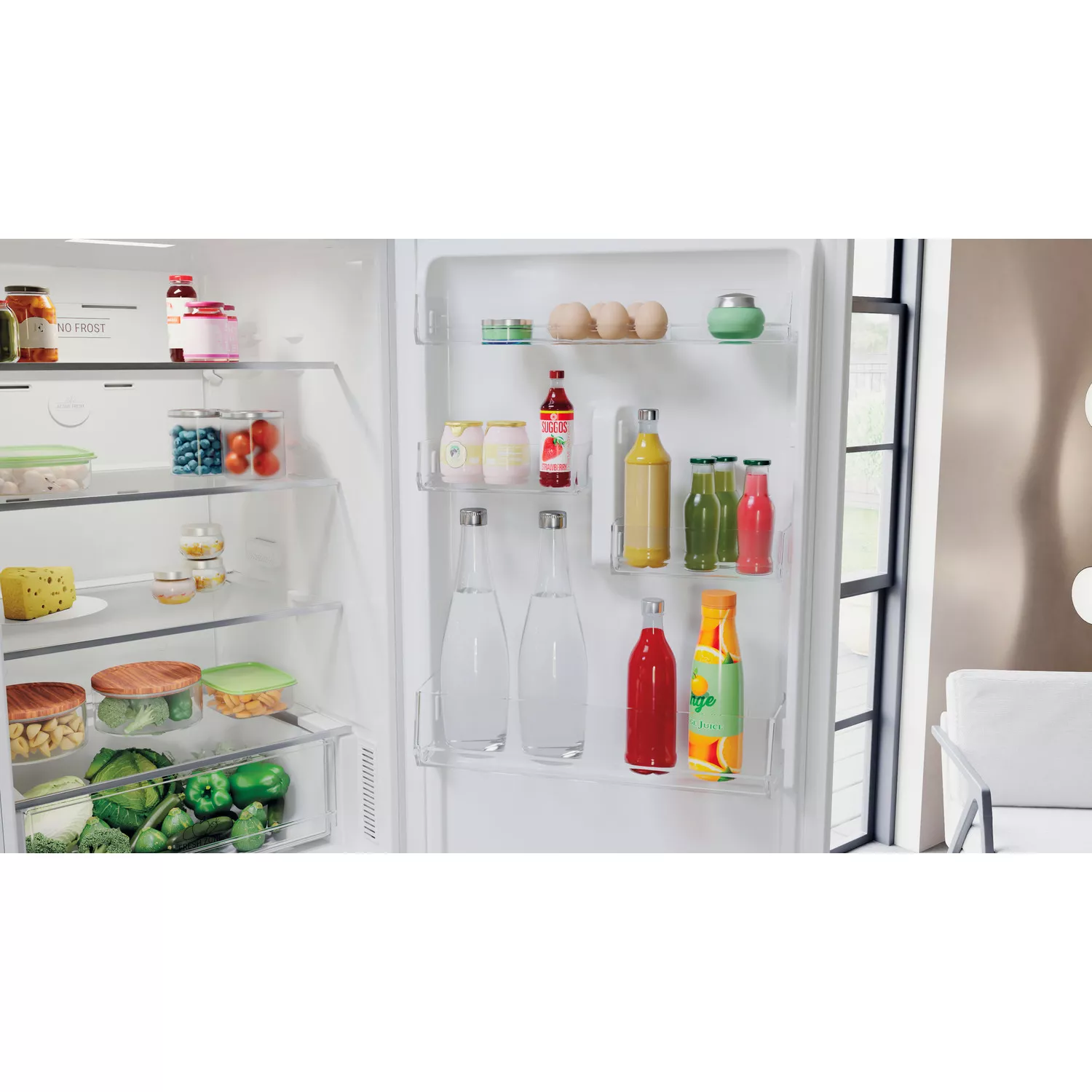 Hotpoint H3X81IW_WH 60:40 Freestanding Frost Free Fridge Freezer - White 12 Hotpoint H3X81IW_WH 60:40 Freestanding Frost Free Fridge Freezer - White - Image 10