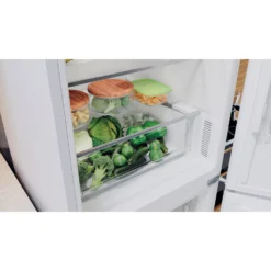 Hotpoint H5X82OW_WH 60:40 Freestanding Frost Free Fridge Freezer - White -Prime Kitchen hotpoint h5x82ow wh 60 40 freestanding frost free fridge freezer white5054645647118 11i bq