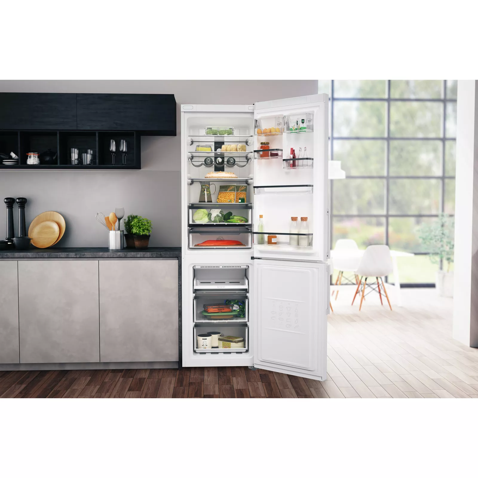 Hotpoint H7NT911TWH1_WH 60:40 Freestanding Frost Free Fridge Freezer - White 15 Hotpoint H7NT911TWH1_WH 60:40 Freestanding Frost Free Fridge Freezer - White - Image 13