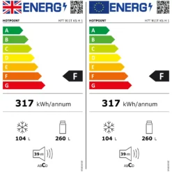 Hotpoint H7T911TKSH1_BK Freestanding Frost Free Fridge Freezer - Stainless Steel Effect -Prime Kitchen hotpoint h7t911tksh1 bk freestanding frost free fridge freezer stainless steel effect5054645607242 EUP EN