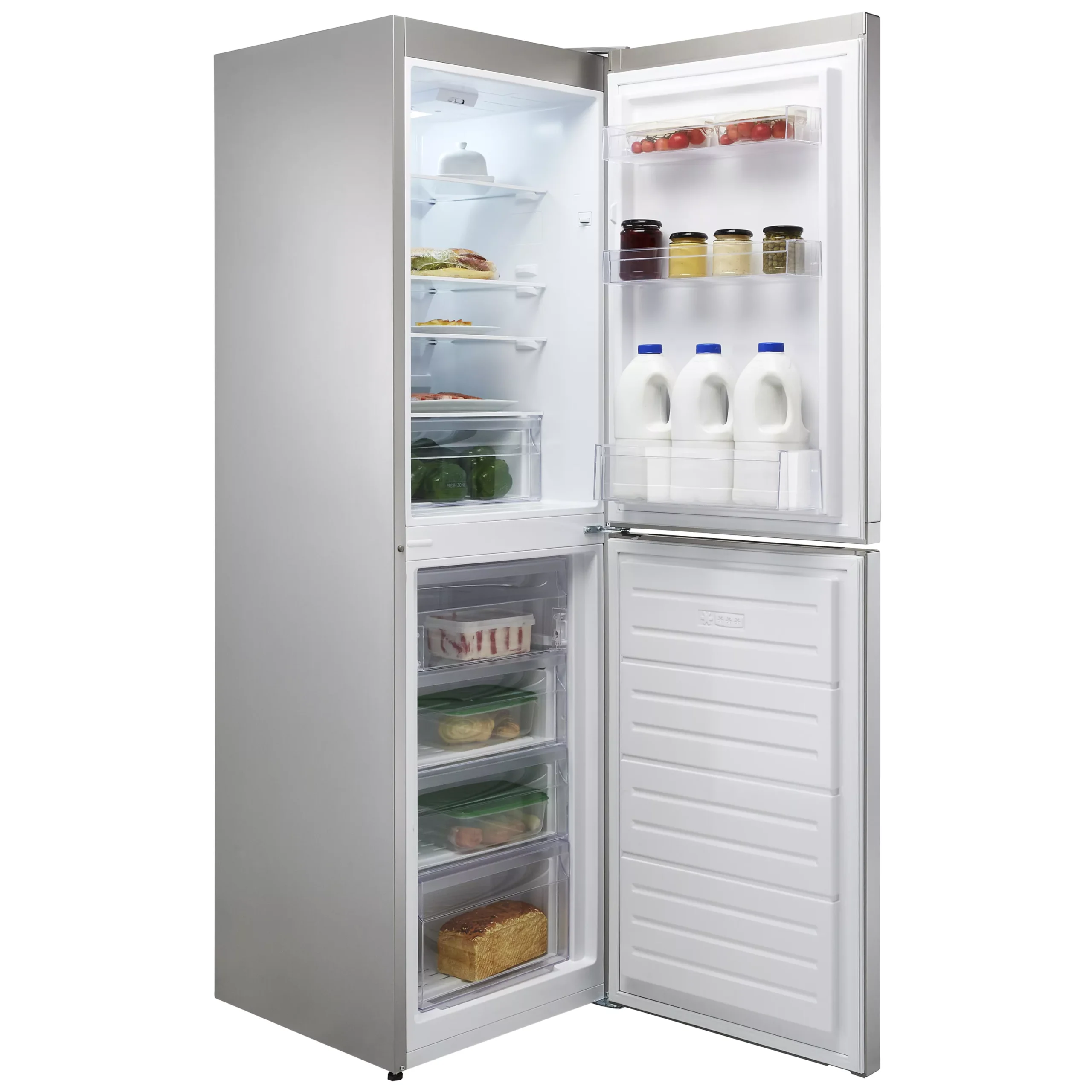 Hotpoint HBNF55181SUK1_SI 50:50 Freestanding Frost Free Fridge Freezer - Silver Effect 5 Hotpoint HBNF55181SUK1_SI 50:50 Freestanding Frost Free Fridge Freezer - Silver Effect - Image 3