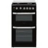 Hotpoint HD5G00CCBK/UK 50cm Double Gas Cooker With Gas Hob - Black -Prime Kitchen hotpoint hd5g00ccbk uk 50cm double gas cooker with gas hob black5054645586349 01c bq