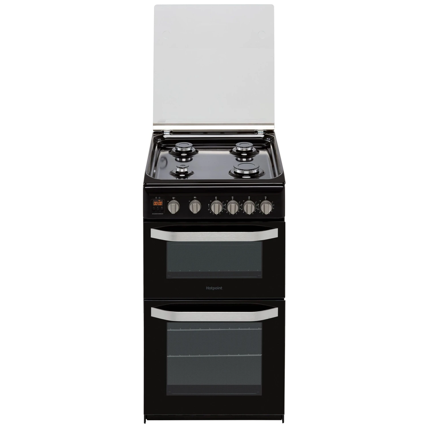 Hotpoint HD5G00CCBK/UK 50cm Double Gas Cooker With Gas Hob - Black 6 Hotpoint HD5G00CCBK/UK 50cm Double Gas Cooker With Gas Hob - Black - Image 4