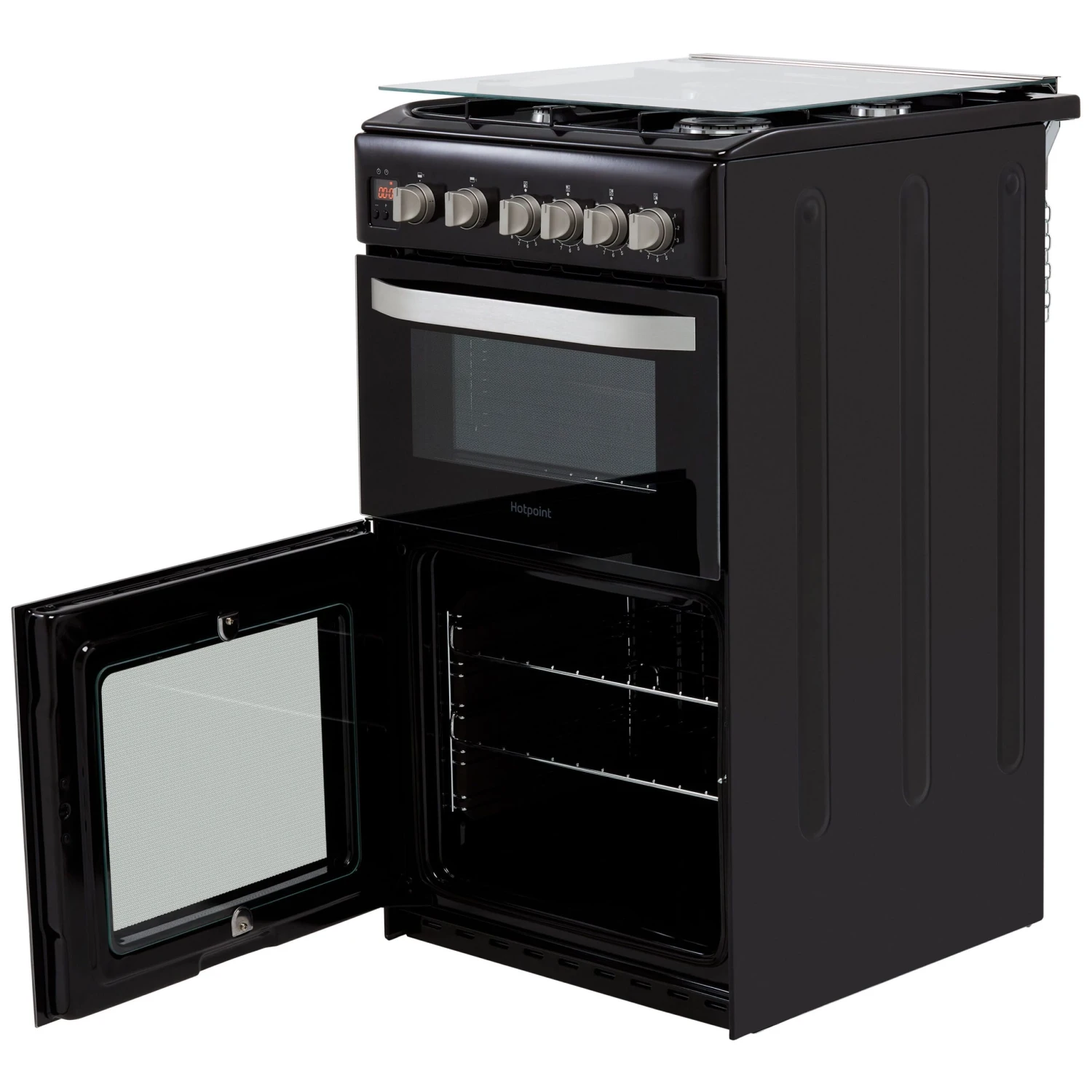 Hotpoint HD5G00CCBK/UK 50cm Double Gas Cooker With Gas Hob - Black 8 Hotpoint HD5G00CCBK/UK 50cm Double Gas Cooker With Gas Hob - Black - Image 6