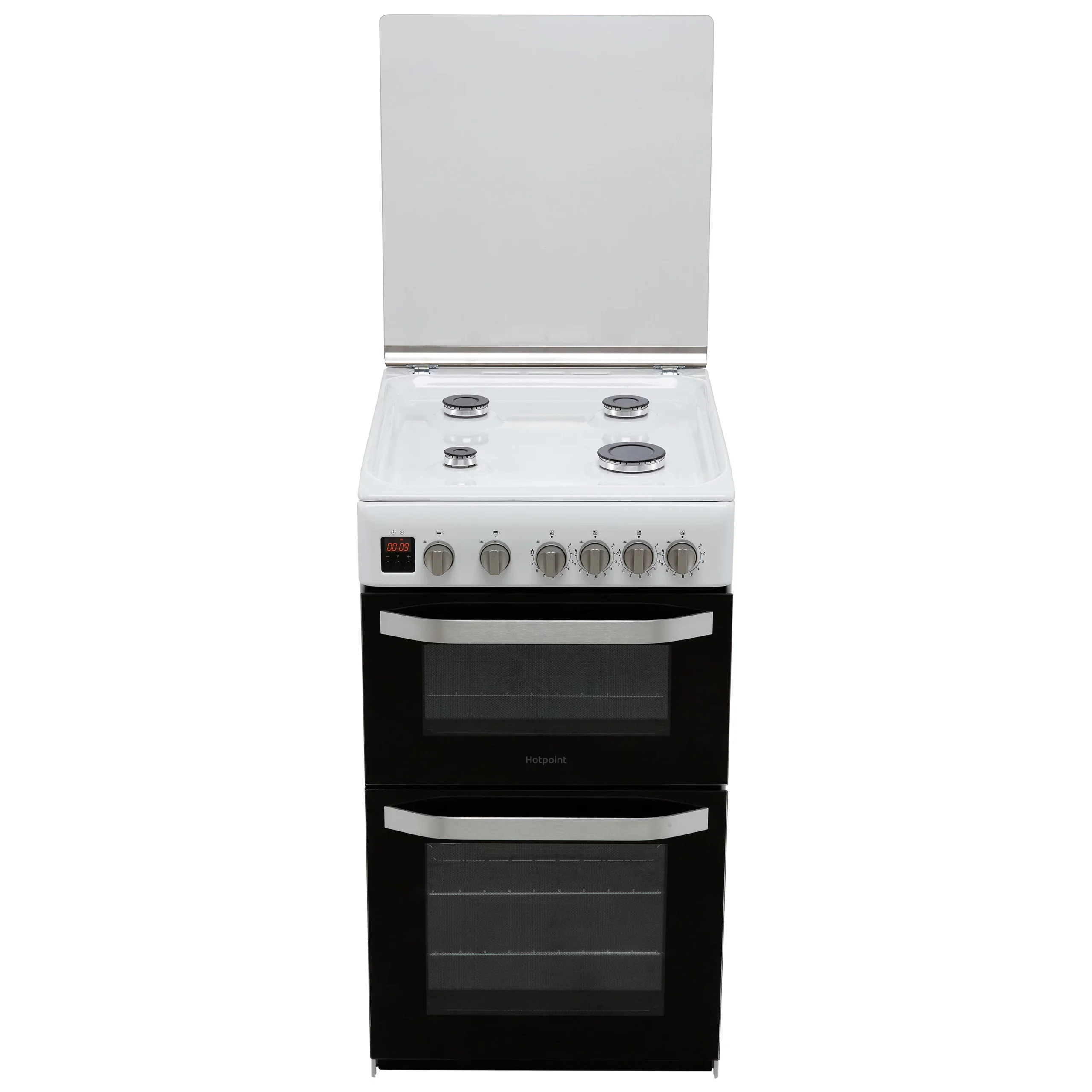 Hotpoint HD5G00CCBK/UK_BK 50cm Double Gas Cooker With Gas Hob - White 14 Hotpoint HD5G00CCBK/UK_BK 50cm Double Gas Cooker With Gas Hob - White - Image 12