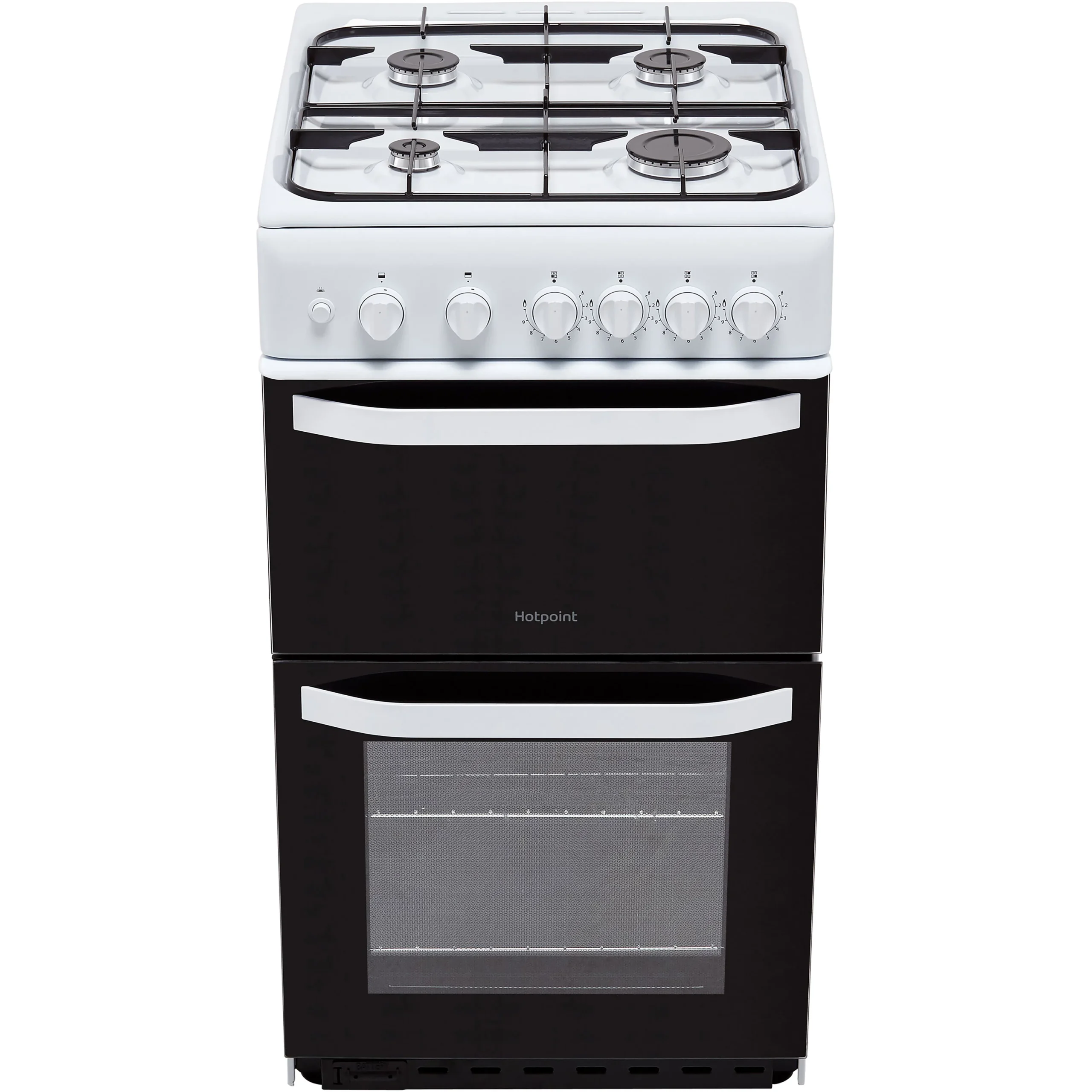 Hotpoint HD5G00KCW_WH 50cm Double Gas Cooker With Gas Hob - White 4 Hotpoint HD5G00KCW_WH 50cm Double Gas Cooker With Gas Hob - White - Image 2