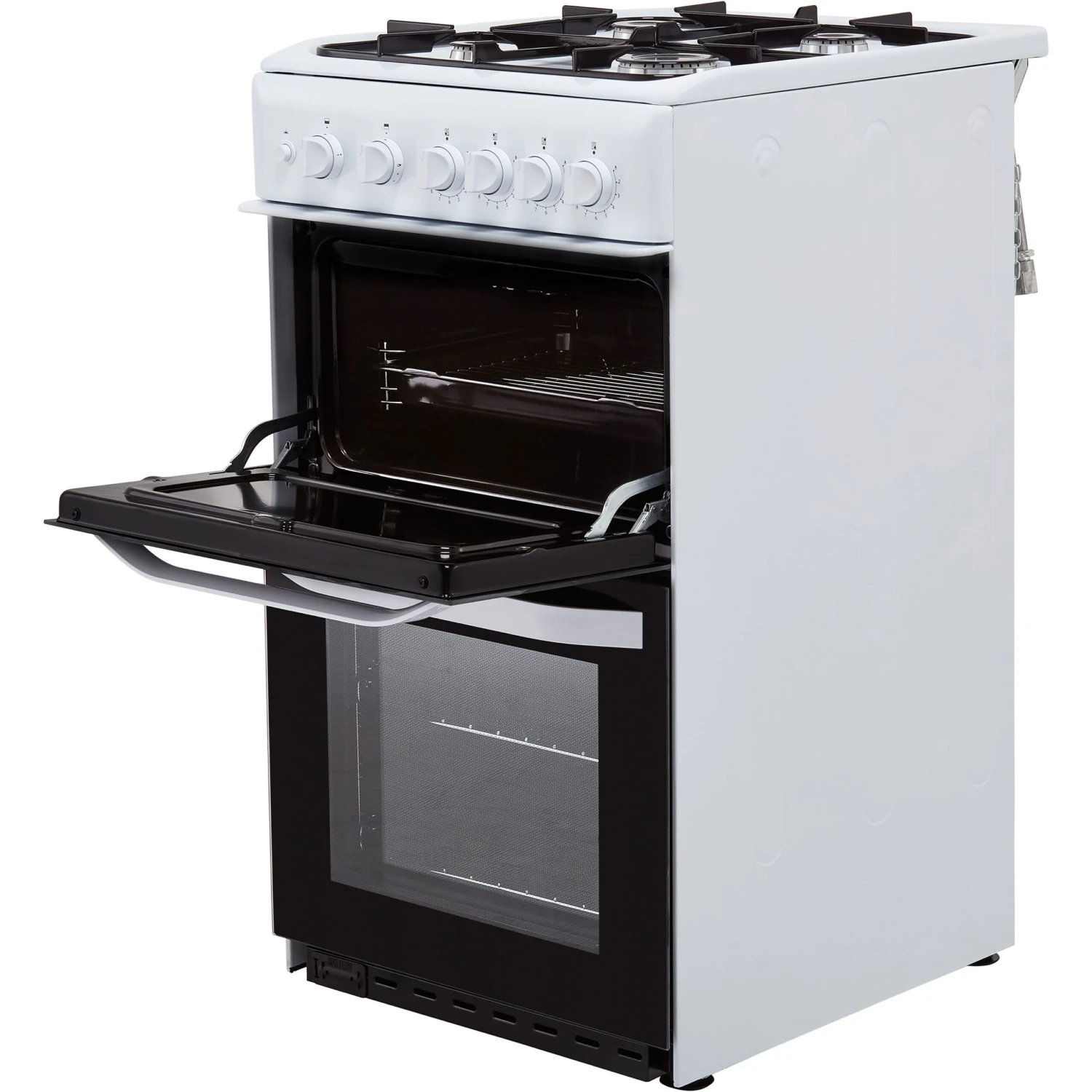 Hotpoint HD5G00KCW_WH 50cm Double Gas Cooker With Gas Hob - White 8 Hotpoint HD5G00KCW_WH 50cm Double Gas Cooker With Gas Hob - White - Image 6