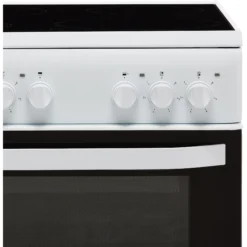 Hotpoint HD5V92KCW_WH 50cm Double Electric Cooker With Ceramic Hob - White -Prime Kitchen hotpoint hd5v92kcw wh 50cm double electric cooker with ceramic hob white5054645567966 03c bq