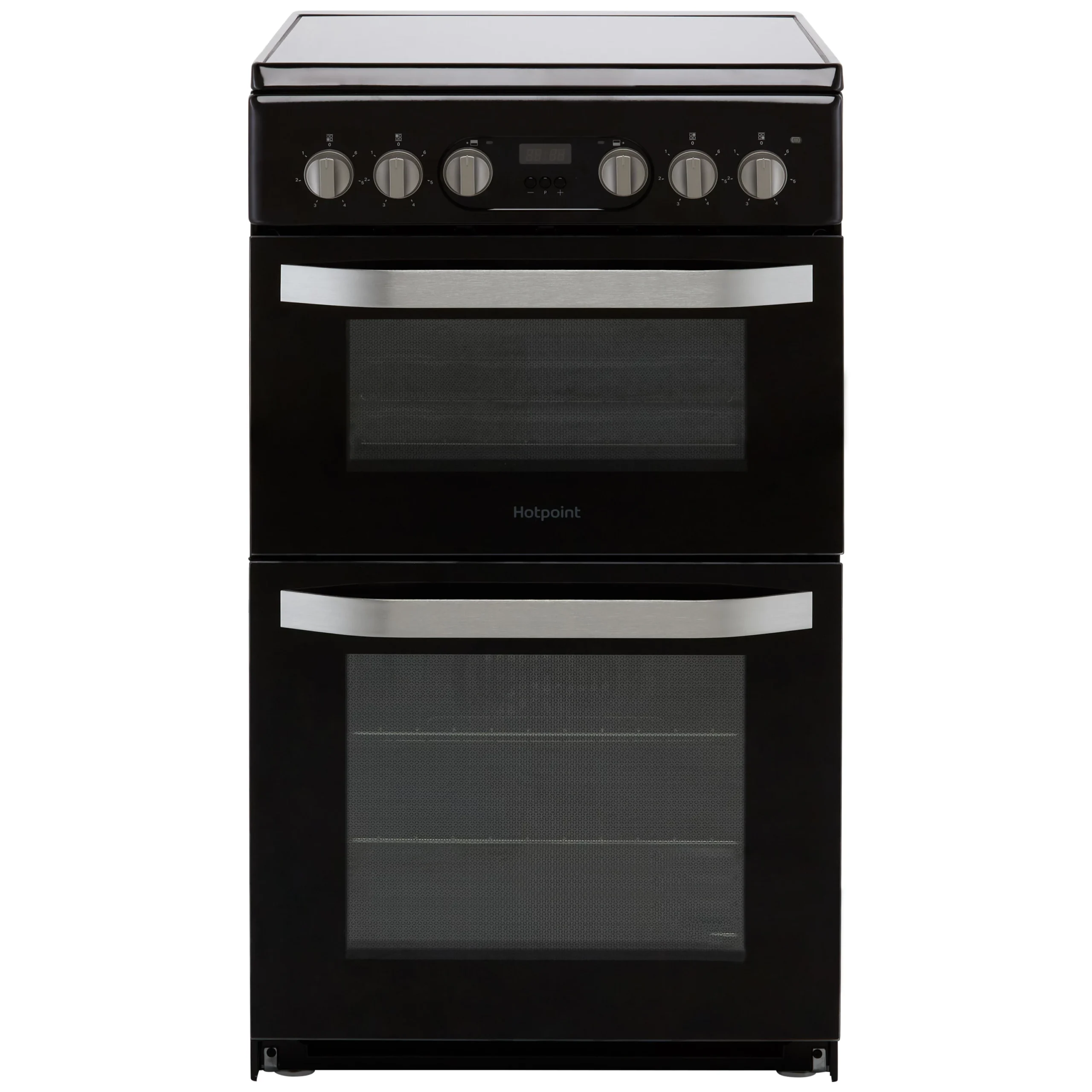 Hotpoint HD5V93CCB/UK_BK 50cm Double Electric Fan Cooker With Ceramic Hob - Black 3 Hotpoint HD5V93CCB/UK_BK 50cm Double Electric Fan Cooker With Ceramic Hob - Black