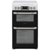 Hotpoint HD5V93CCW/UK_WH 50cm Double Electric Cooker With Ceramic Hob - White -Prime Kitchen hotpoint hd5v93ccw uk wh 50cm double electric cooker with ceramic hob white5054645586219 01c bq