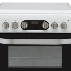 Hotpoint HD5V93CCW/UK_WH 50cm Double Electric Cooker With Ceramic Hob - White -Prime Kitchen hotpoint hd5v93ccw uk wh 50cm double electric cooker with ceramic hob white5054645586219 02c bq