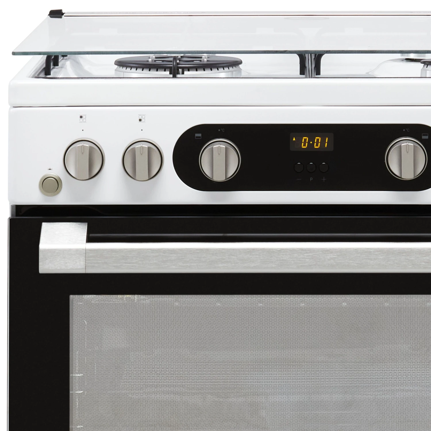Hotpoint HD67G02CCW/UK_WH 60.6cm Double Gas Cooker With Gas Hob - White 5 Hotpoint HD67G02CCW/UK_WH 60.6cm Double Gas Cooker With Gas Hob - White - Image 3