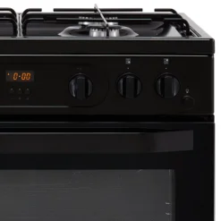 Hotpoint HDM67G0CCW/UK_WH 60cm Double Gas Cooker With Gas Hob - Black -Prime Kitchen hotpoint hdm67g0ccw uk wh 60cm double gas cooker with gas hob black5054645595457 03c bq