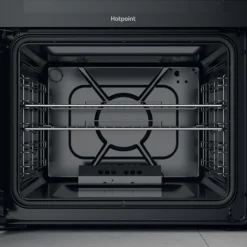 Hotpoint HDM67G0CCW/UK_WH 60cm Double Gas Cooker With Gas Hob - Black -Prime Kitchen hotpoint hdm67g0ccw uk wh 60cm double gas cooker with gas hob black5054645595457 14i bq