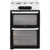 Hotpoint HDM67G0CCW/UK_WH 60cm Double Gas Cooker With Gas Hob - White -Prime Kitchen hotpoint hdm67g0ccw uk wh 60cm double gas cooker with gas hob white5054645594436 01c bq