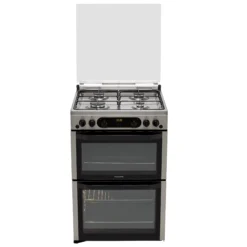 Hotpoint HDM67G0CCX/UK 60cm Double Gas Cooker With Gas Hob -Prime Kitchen hotpoint hdm67g0ccx uk 60cm double gas cooker with gas hob5054645593231 04c bq