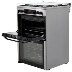 Hotpoint HDM67G0CCX/UK 60cm Double Gas Cooker With Gas Hob -Prime Kitchen hotpoint hdm67g0ccx uk 60cm double gas cooker with gas hob5054645593231 06c bq