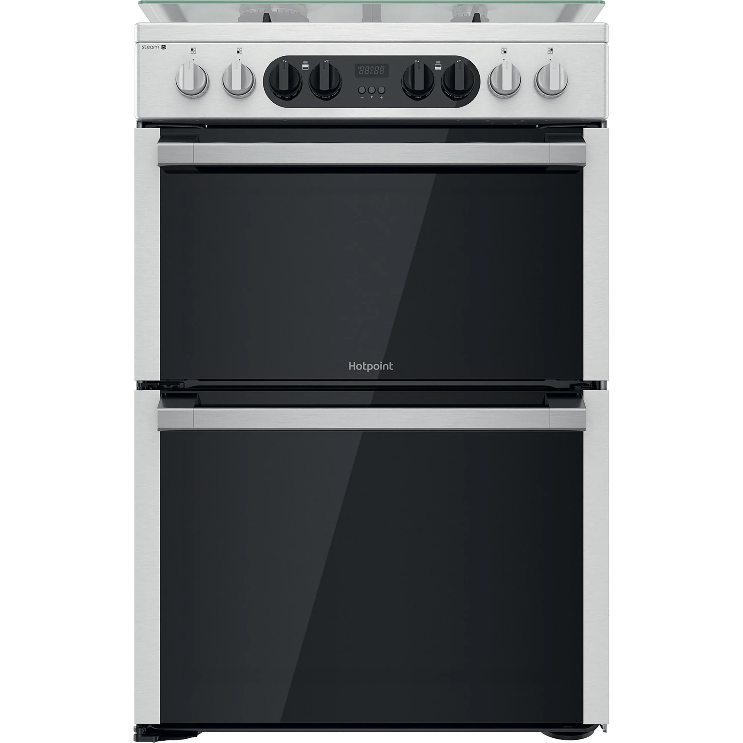 Hotpoint HDM67G8C2CX/UK_SI 60cm Double Electric & Gas Cooker With Gas Hob - Silver Effect 3 Hotpoint HDM67G8C2CX/UK_SI 60cm Double Electric & Gas Cooker With Gas Hob - Silver Effect