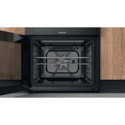 Hotpoint HDM67G9C2CB/UK_BK 60cm Double Electric & Gas Cooker With Gas Hob - Black -Prime Kitchen hotpoint hdm67g9c2cb uk bk 60cm double electric gas cooker with gas hob black5054645594627 09i bq