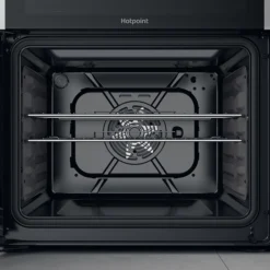 Hotpoint HDM67G9C2CX/U_SI 60cm Double Electric & Gas Cooker With Gas Hob - Silver Effect -Prime Kitchen hotpoint hdm67g9c2cx u si 60cm double electric gas cooker with gas hob silver effect5054645594634 11i bq