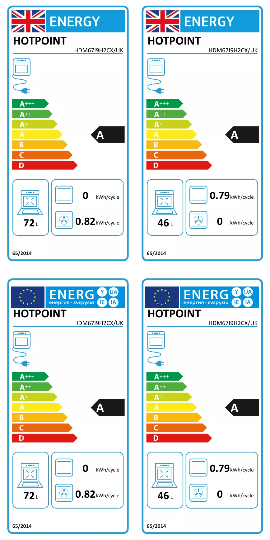 Hotpoint HDM67I9H2CX/UK 60cm Double Electric Cooker With Induction Hob 13 Hotpoint HDM67I9H2CX/UK 60cm Double Electric Cooker With Induction Hob - Image 11