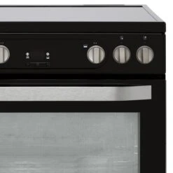 Hotpoint HDM67V9HCB/U_BK 60cm Double Electric Cooker With Ceramic Hob - Black -Prime Kitchen hotpoint hdm67v9hcb u bk 60cm double electric cooker with ceramic hob black5054645595068 03c bq