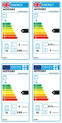 Hotpoint HDM67V9HCB/U_BK 60cm Double Electric Cooker With Ceramic Hob - Black -Prime Kitchen hotpoint hdm67v9hcb u bk 60cm double electric cooker with ceramic hob black5054645595068 EUP EN