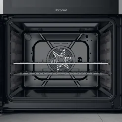 Hotpoint HDM67V9HCX/UK_SI 60cm Double Electric Cooker With Ceramic Hob - Silver Effect -Prime Kitchen hotpoint hdm67v9hcx uk si 60cm double electric cooker with ceramic hob silver effect5054645595075 13i bq