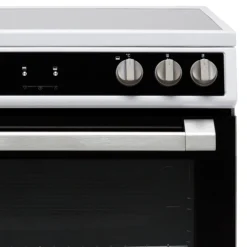 Hotpoint HDT67V9H2CW/UK_WH 60cm Double Electric Cooker With Ceramic Hob - White -Prime Kitchen hotpoint hdt67v9h2cw uk wh 60cm double electric cooker with ceramic hob white5054645594658 03c bq
