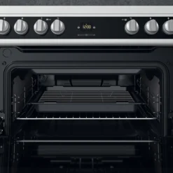 Hotpoint HDT67V9H2CW/UK_WH 60cm Double Electric Cooker With Ceramic Hob - White -Prime Kitchen hotpoint hdt67v9h2cw uk wh 60cm double electric cooker with ceramic hob white5054645594658 10i bq
