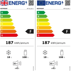 Hotpoint HFA1.UK1_ST Integrated Under Counter Fridge - Steel -Prime Kitchen hotpoint hfa1 uk1 st integrated under counter fridge steel5054645601585 EUP EN