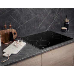 Hotpoint HR612CH_BK 58cm Ceramic Hob - Black -Prime Kitchen hotpoint hr612ch bk 58cm ceramic hob black5054645043026 07i bq