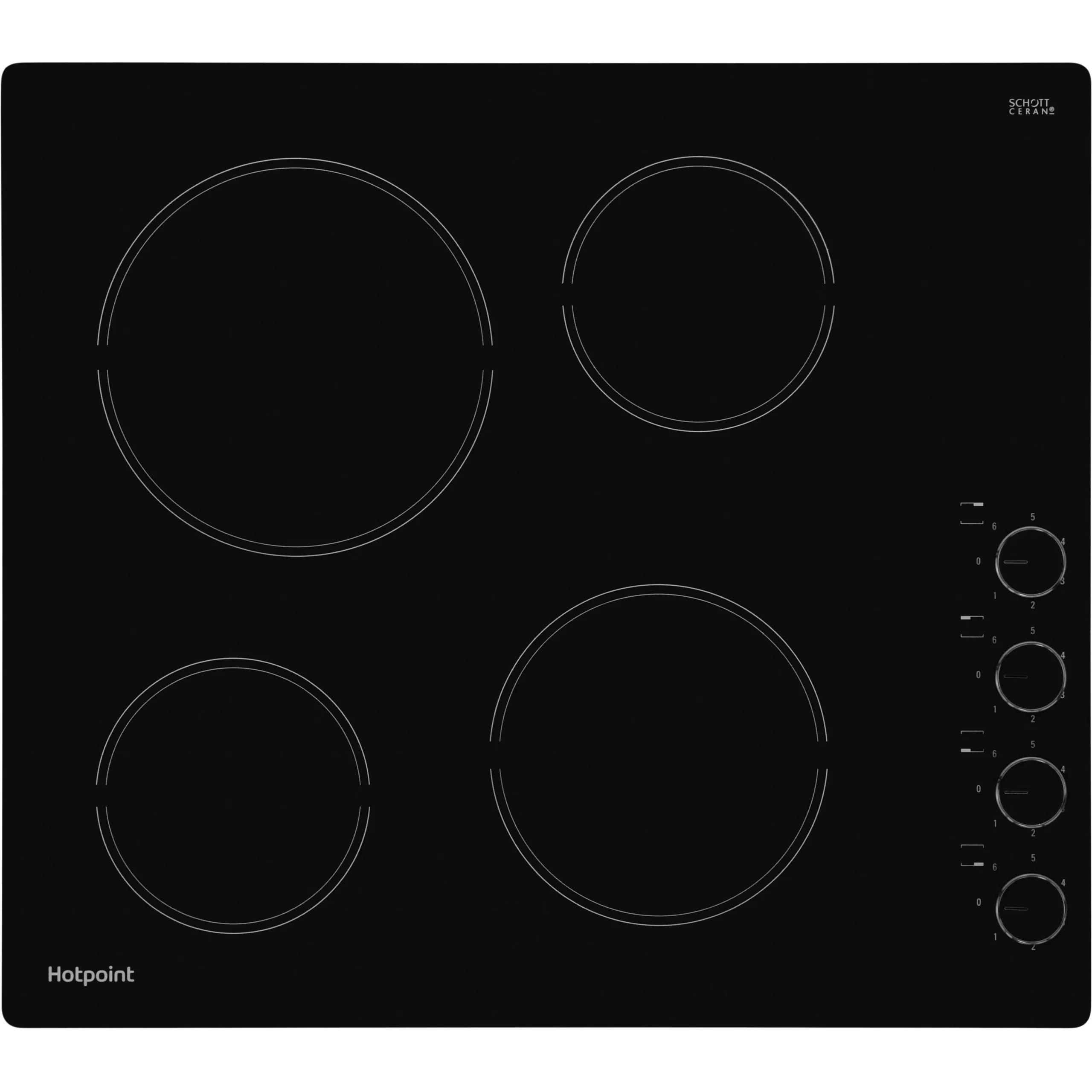 Hotpoint HR619CH_BK 58cm Ceramic Hob - Black 3 Hotpoint HR619CH_BK 58cm Ceramic Hob - Black
