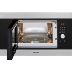 Hotpoint MF20GIXH_SSE Built-in Microwave With Grill - Stainless Steel -Prime Kitchen hotpoint mf20gixh sse built in microwave with grill stainless steel5054645591626 02c bq