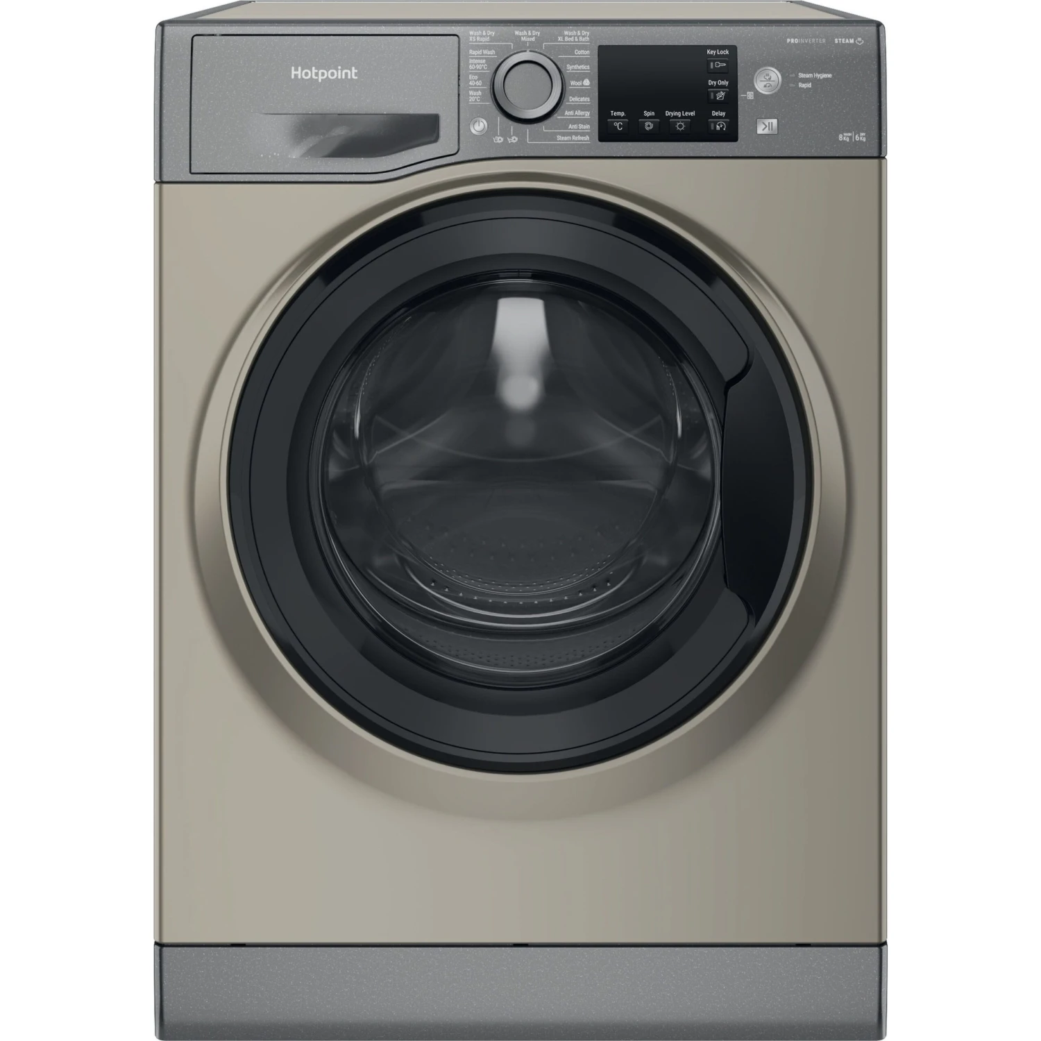 Hotpoint NDB8635GK_GH 8kg/6kg Freestanding Condenser Washer Dryer - Graphite 3 Hotpoint NDB8635GK_GH 8kg/6kg Freestanding Condenser Washer Dryer - Graphite