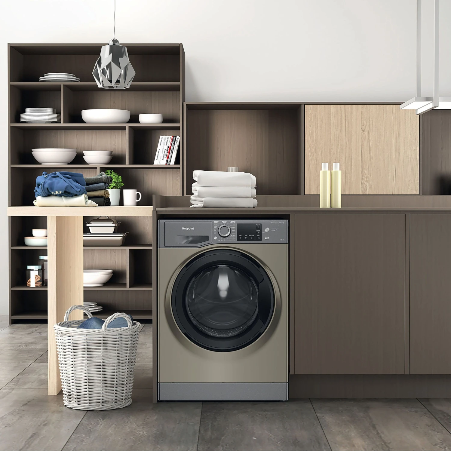 Hotpoint NDB8635GK_GH 8kg/6kg Freestanding Condenser Washer Dryer - Graphite 8 Hotpoint NDB8635GK_GH 8kg/6kg Freestanding Condenser Washer Dryer - Graphite - Image 6