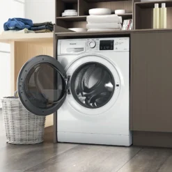 Hotpoint NDB8635WUK_WH 8kg/6kg Freestanding Condenser Washer Dryer - White -Prime Kitchen hotpoint ndb8635wuk wh 8kg 6kg freestanding condenser washer dryer white5054645651849 06i bq