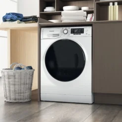 Hotpoint NDD9725DAUK_WH 9kg/7kg Freestanding Condenser Washer Dryer - White -Prime Kitchen hotpoint ndd9725dauk wh 9kg 7kg freestanding condenser washer dryer white5054645649372 05i bq